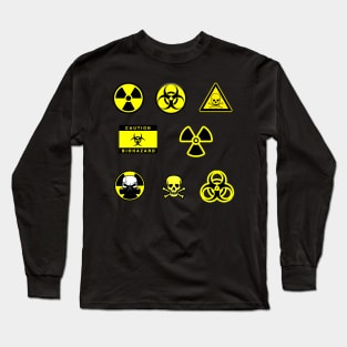 Biohazard - Nuclear Stickers Long Sleeve T-Shirt
